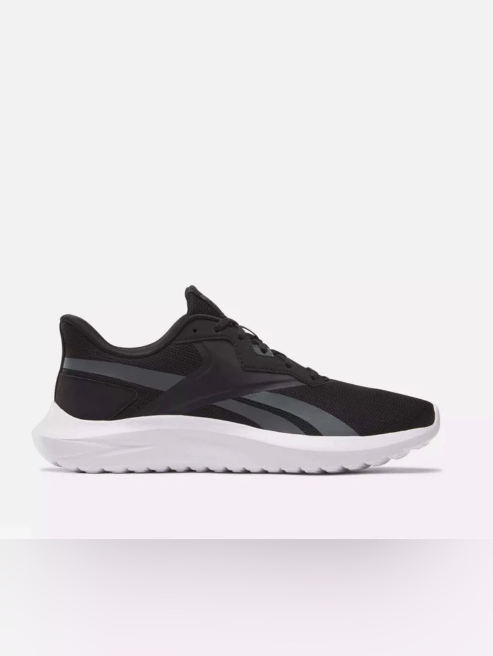Reebok Women's Black and Gray Cushion Run Sneakers